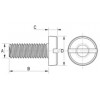 Screw metal DIN 85 [050-m] (050041640952)