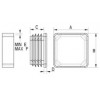 Square ribbed insert [056] (056110069903)