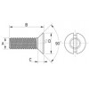 Countersunk screw metal DIN 963 [080-m] (080030841553)