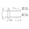 Screw & Locking PCB Spacer [100-1] (100117500002)