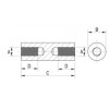 Cylindrical spacer [300] (300251500038)
