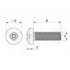 Pan head machine screw metal DIN 7985 [342-m] (342040640952)