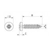 Pan head tapping screw metal DIN 7981 [343-m] (343421641553)