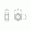 PVDF Hexagonal nut [542] (542051000046)